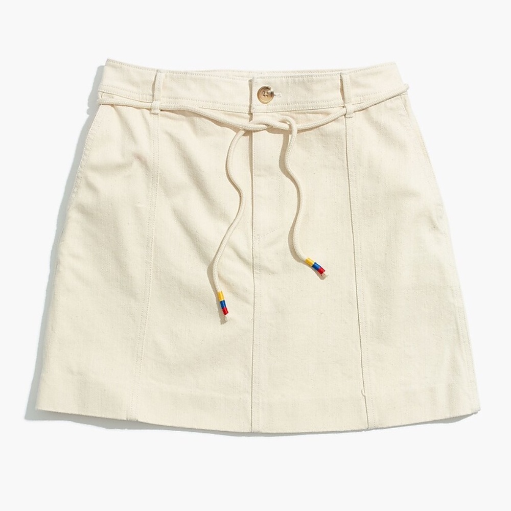 Madewell Capital A-Line Mini Skirt